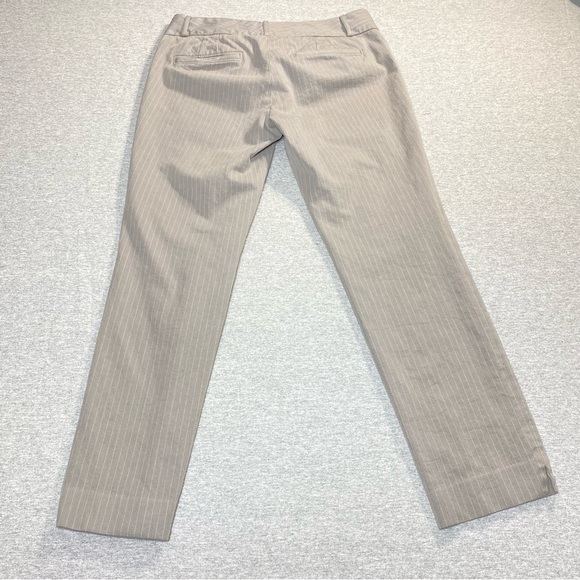 BANANA REPUBLIC Pants Women 8 Gray Pinstripe Sloan Fit Mid Rise Business Slacks - Picture 7 of 16